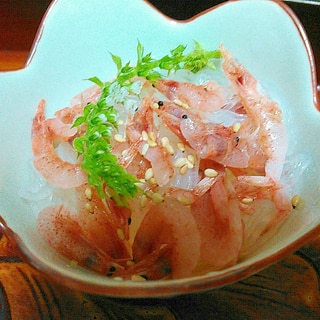 生桜エビたっぷり春雨の酢の物